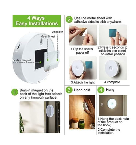 Lámpara LED Recargable Sensor Movimiento