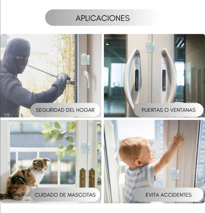Alarma Puerta Ventana Sensor Magnético